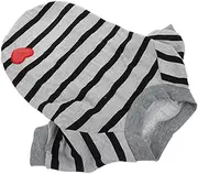 DRESSOOS Adorable Striped Dog T Shirt for Pets Breathable Outfit Easy Care Soft and Comfortable for Spring and Summer Wear
