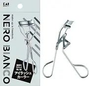 Kai Corporation NEROBIANCO Eyelash Curler Curler Silver Curved Tip Unique Shape Eyelashes Men Women KQ3502