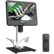 "AD210 10"" Digital Microscope 5X-260X Magnification Adjustable LCD for PCB/SMD 1080P Soldering Microscopio"