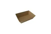 500 X Kraft Brown Disposable Food Trays Boxes Bulk Takeaway Party Tray