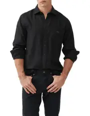 [Rodd & Gunn] Coromandel 2 Long Sleeve Sports Fit Shirt in Onyx