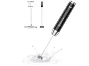 Maestri House Rechargeable Milk Frother with Stand, Handheld Electric Foam Ma...
