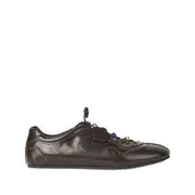 [Cecilie Bahnsen] Cecilie Bahnsen Blaise Beaded Leather Sneakers 36 IT BROWN