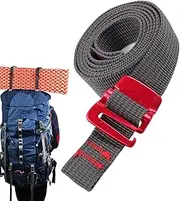 Lashing Straps with Buckles - 0.79x59in Nylon Rope Compression Strap with Buckle | Quick Release Alloy Buckle, Adjustable Cargo Luggage Belt Tie Down Straps for Backpacking Hiking Outdoor