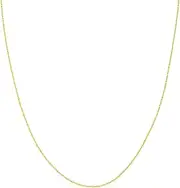[JewelryWeb] 10k Light Weight Rope Chain Necklace in White Gold Yellow Gold Choice of Lengths 41 46 51 and 0.85mm