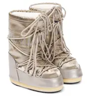 [Moon Boot Kids] Moon Boot Kids Icon Glance metallic snow boots UK 9 metallic