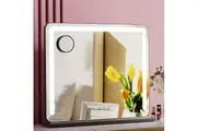 Embellir Makeup Mirror 60x50cm Hollywood Vanity with LED Light Tabletop Black