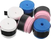 WHAMVOX 6pcs Tennis Racket Grip Tape Non Slip Badminton Overgrip Sweat Absorbent Surface Comfortable and Versatile Replacement Handle for Types for Training and Casual Play