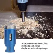 2pcs Marble Hole Openers 32mm Sharpened Sturdy Blue Drilling Hole Saw Bits