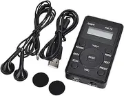 ZENWORYS Portable Radio Mini Pocket FM + Digital Display Stereo Receiver LCD Built-in Battery Earphone Support Calendar