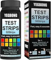 Pool Test Strips Kit, Chlorine Ph Test Strips - Pool and Spa Test Strips Kit, Spa Test Strips for Hot Tub, Swimming Pools, Test Quickly and Accurately