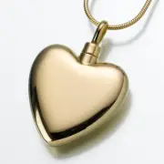 Gold Vermeil Small Heart Memorial Jewelry Pendant Funeral Cremation Urn