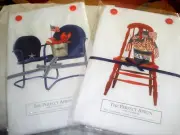 Set of 2 Mary Lake-Thompson THE PERFECT APRON Butcher Style Americana Theme NIP