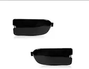 Turn Signal Lights for Subaru for Impreza 1999-2001 White LED As Daytime Running Lights 2pcs Amber LED 1156 Car Front Bumper Turn Signals Lamp Assembly Turn Signal Lights(Smoked Lens)