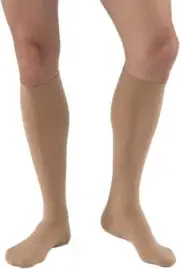 Jobst Relief Closed Toe Knee Highs w/Silicone Band - 20-30 mmHg Black Medium