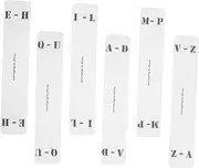SEWACC 6pc Record Dividers Letter Cards Acrylic Cd Classification Cards for Organizing Collection