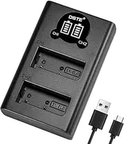 DSTE EN-EL9 Battery USB Dual Quick Charger Compatible for Nikon D40, D40x, D60, D3000, D5000