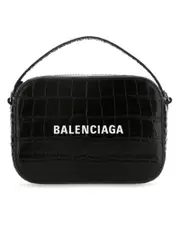 Balenciaga Everyday XS Shiny Crocodile Embossed Camera Bag