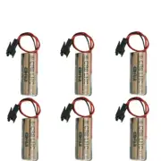New 6PCS CR8.LHC 17450 3V PLC FDK CR8 LHC Battery with Plug Backup Power Source