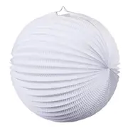 White Accordion Paper Lantern Ball