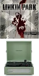 Crosley Voyager Portable Bluetooth Turntable (Sage) and Linkin Park - Hybrid Theory [Bundle]