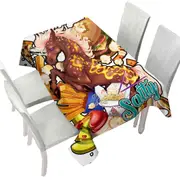 Cool Unicorn Rudicorn Salty Junk Food Tablecloth