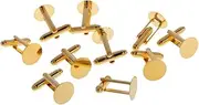 [Generic] 10 PCS (5 Pair) Men's Cufflinks - Gold, 15mm