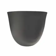19 x 16.5cm Black Plastic Pot