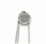 Do Not Fear You Are Gods Charm Bookmark, Isaiah 43 1, I Have Called You By Name