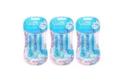 9pc Gillette Venus Vera Bradley Design Disposable Razors with Lubastrip