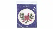 Make It ROSE Traced Linen Cross Stitch Kit - 585244-ROSE Tracked PosT