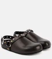 [Stella McCartney] Stella McCartney Elyse studded faux leather clogs AU 4 brown
