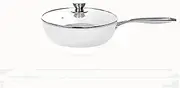 Ceramic Non-Stick pan Set, Wok, Frying pan, Soup Pot, high-Value pots, Five-Piece Set, Induction Cooker, Universal Cross-Border/721(28cm*8cm Deep Frying Pan (with Lid))