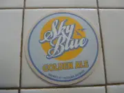 BEER COASTER ~ Carolina Brewery Sky Blue Golden Ale ~ Chapel Hill, NC Since 1995