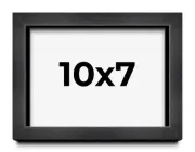 10x7 Shadow Box Frame Grey Charcoal Black | 0.875 Inches Deep | Wood Shadowbox D