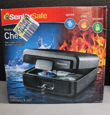 SentrySafe Fire Safe Waterproof Lock Box w/ 2 Keys - HD2100- *NEW*