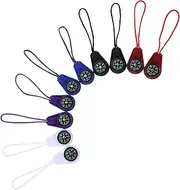 Kisangel 10pcs Portable Mini Compass with Lanyard Durable Weatherproof Navigation Tool for Scouts Hiking Camping Outdoor Adventures and Survival Kits