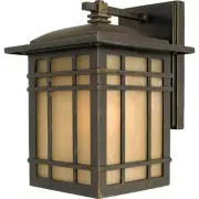 Roseto QZWS5815 Hickory 1 Light 10" Tall Outdoor Wall Sconce - Bronze