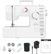Portable Electric Sewing Machine, Mini Sewing Machine Kit, 59 Stitches Multifunctional Sewing Machine, Double Thread Sewing Machine with Foot Pedal for Adults, Beginners