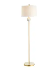 JONATHAN Y Vaughn 60in Modern Metal Resin LED Floor Lamp