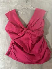 New York & Company Top Womens Xl Pink Off-Shoulder 7th Avenue Design Studio
