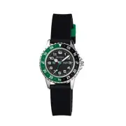 Tikkers Time Teacher Green & Black Silicone Watch TK0139
