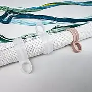 15PCS Cross-Stitch Roll Clip Set - Embroidery Fabric Holder, Needlework Clamp, Sewing Fastener - 3 Sizes Colored Stitching Supplies
