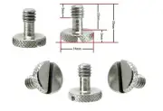 5 x Steel Screw 1/4" for Camera Tripod QR Plate ideal for Manfrotto / Sachtler