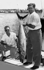 King Mackerel In San Juan 1951 Old Fishing Photo