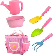 ERINGOGO 1Set Gardening Tools Mini Outdoor Planting Kit for Boys and and Safe Garden Shovels Rakes and Trowels for Family Fun