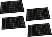 HORIALENCE Cutting Mat of 4 Grid Pattern Iron Material Non-Slip Bottom for Crafting DIY Projects