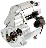 AB 1.4KW Chrome Starter Motor for Harley Softail 89-90