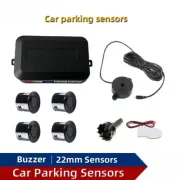 Car Parking Sensor Kit 4 Sensor Buzzer 22mm Reverse Backup Radar Sound Alert 12V