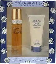 Elizabeth Taylor Diamonds and Sapphires 100ml EDT + 100ml Perfumed Body Lotion, 200 ml